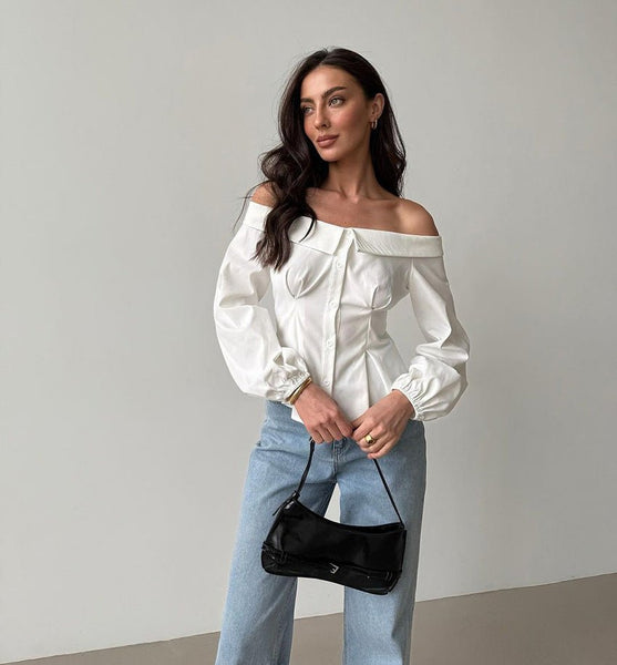 Catherine Off Shoulder Top - Off Shoulder Tops for Women - Off the