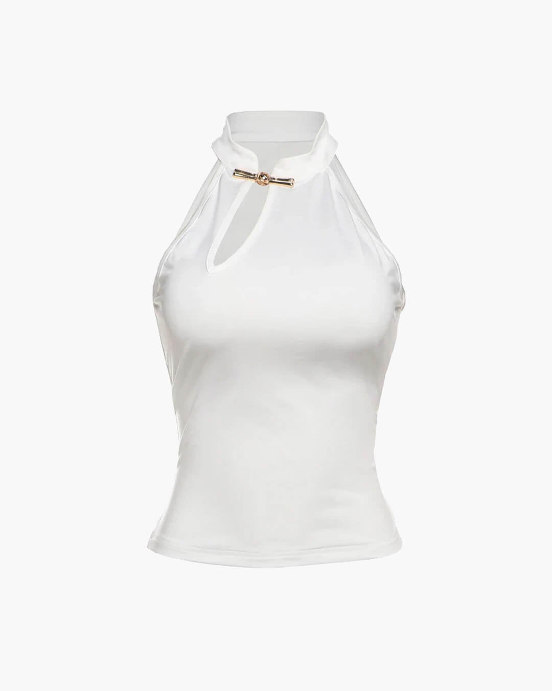 SOERA Gerda Cut - Out Halter Neck Crop Top - Tops - 1005008902481042-;ke1775445300336267690 Black M