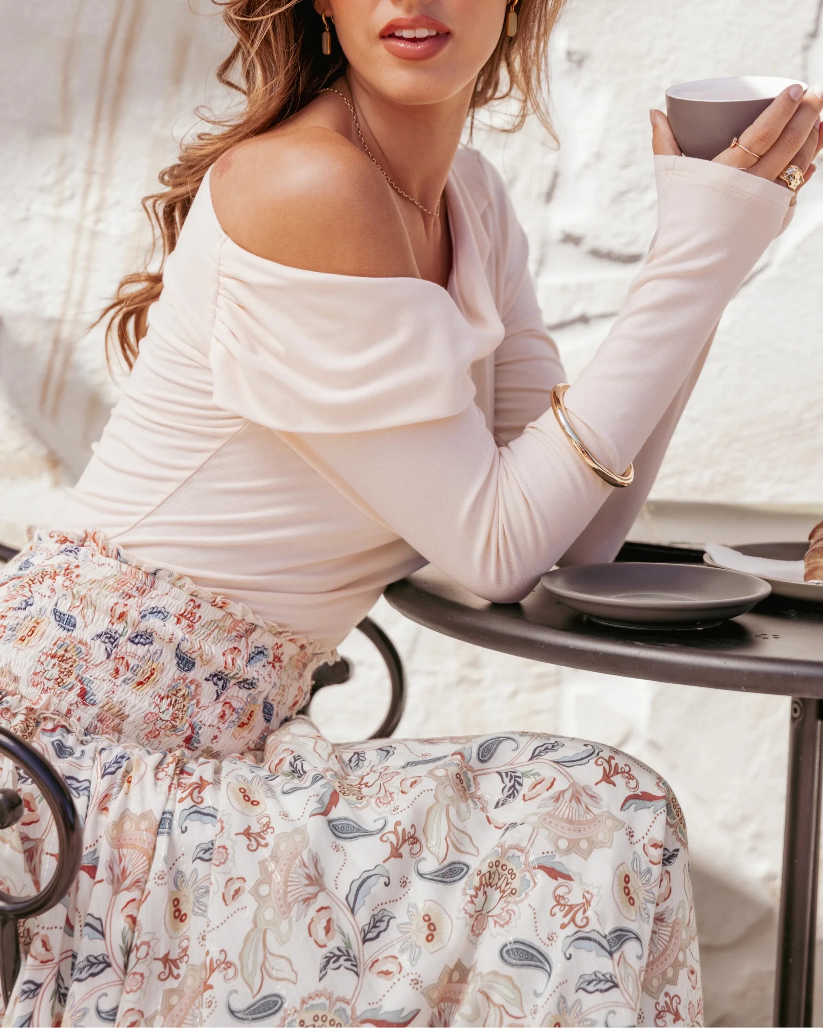 SOERA Glenda Asymmetrical Off Shoulder Top - Tops - 3256810007945281-;zZ1763778893777431256 White M