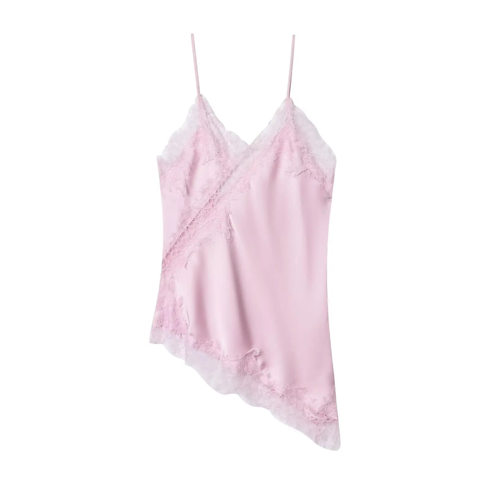 SOERA Kara Asymmetric Satin Cami Top - Tops - 1005009973435965-;uK1763048696673151548 Blue M
