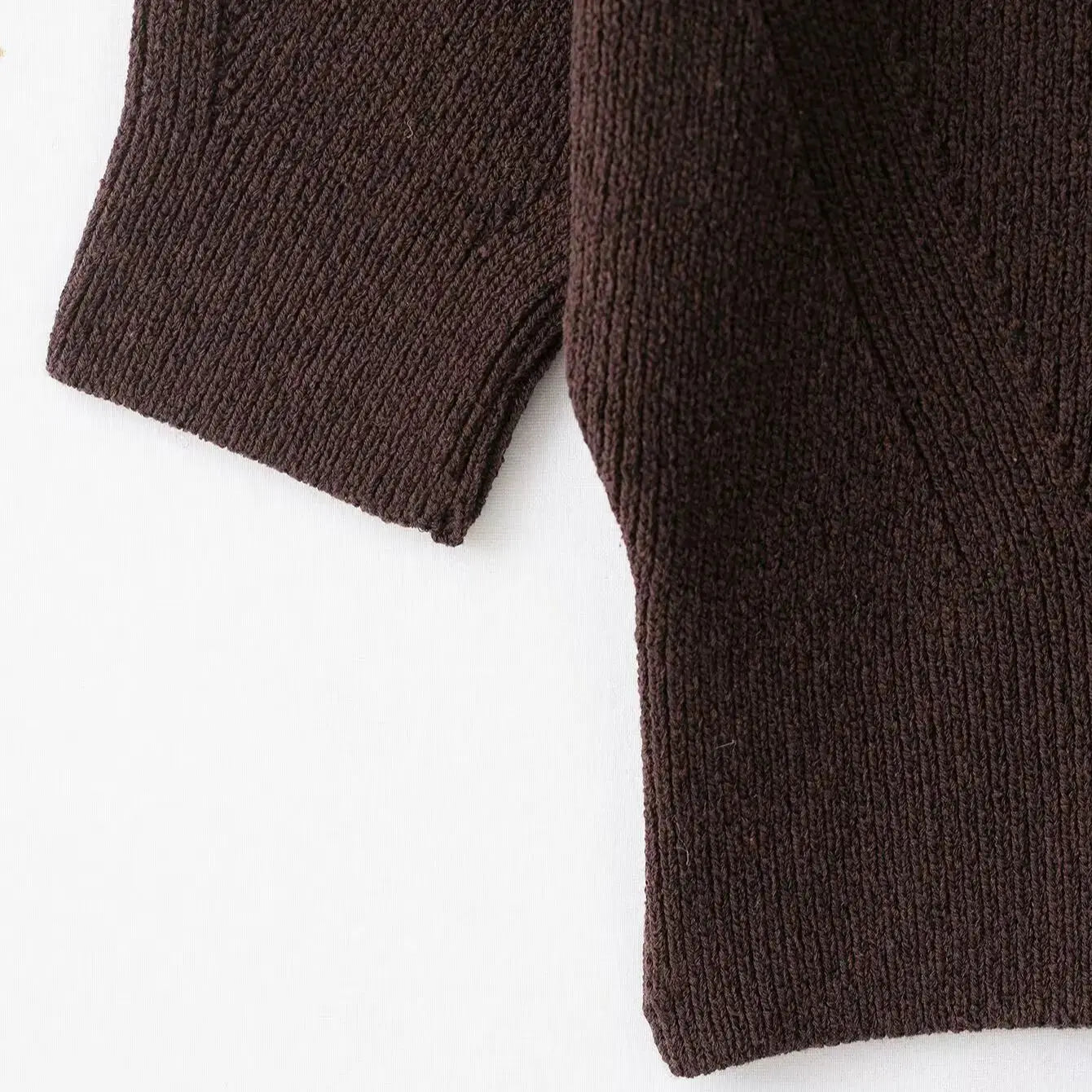 SOERA Paloma Seamless Knit Crop Top - Tops - 1005010013338125-;XS1764703454034663875 Brown L