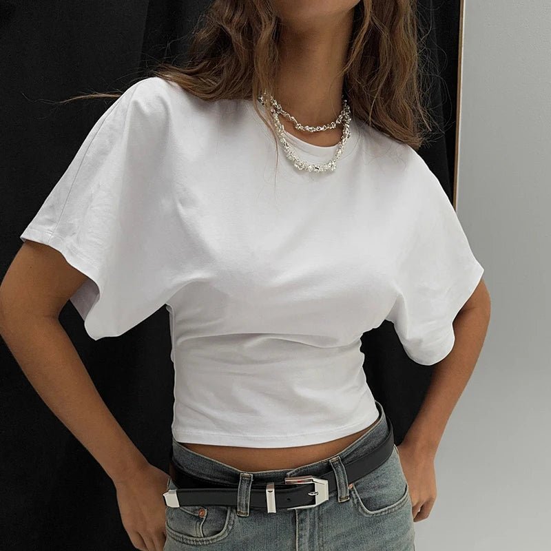 SOERA Sheila Slim Waist Loose Top - Tops - 1005008654281017-;Ms1762998398971473528 Grey XS