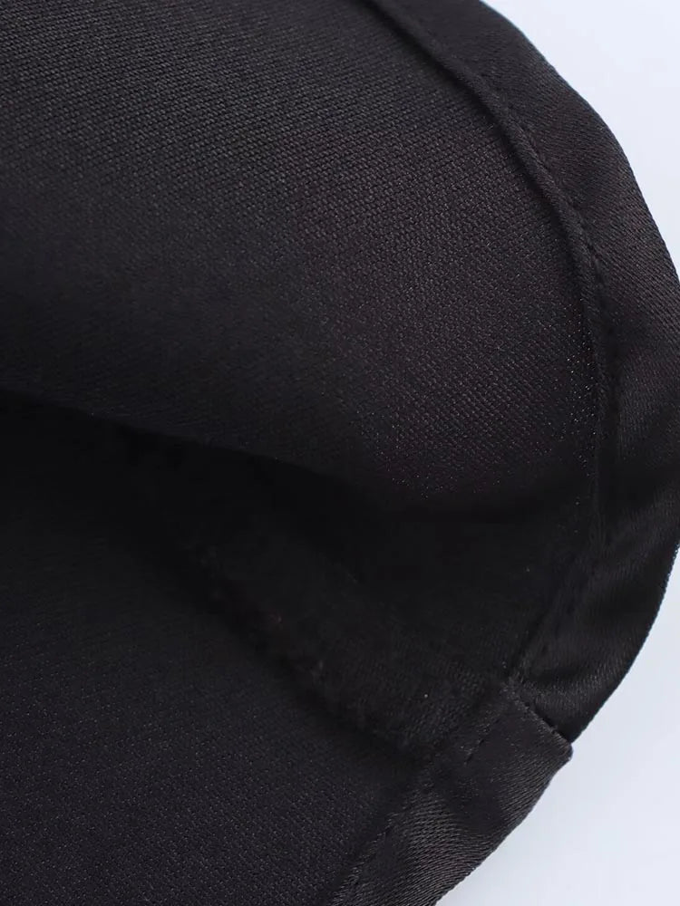 SOERA Colleen Satin Halter Draped Mini Dress - Women's Dresses - 1005009460616044-;Or1763048696714225467 Black L